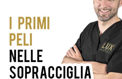 i primi peli nelle sopracciglia tatuate